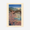 Evening Spring at Kintai Bridge Print by Hasui Kawase