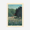 Iris Garden at Meiji Shrine, Tokyo Print by Hasui Kawase