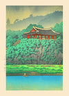 Botan Dai at Ping-yang, Korea Print by Hasui Kawase