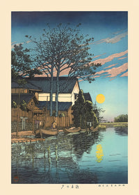 Evening at Itako Print by Hasui Kawase