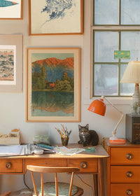 Morning at Ao Marsh, Ura Heights Print by Hasui Kawase