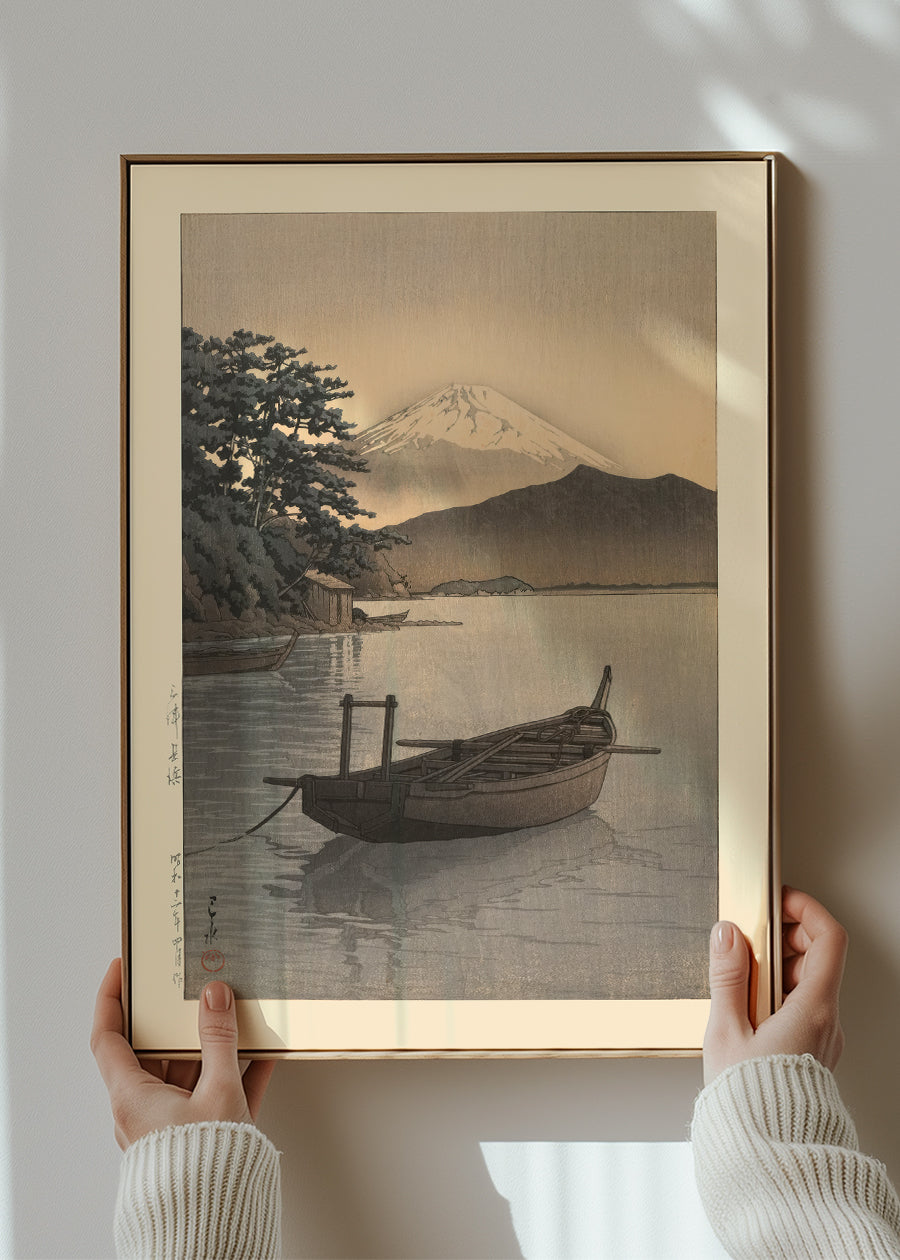 Nagahama Beach in Mito Print by Hasui Kawase