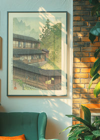 Sakunami Hot Springs Print by Hasui Kawase