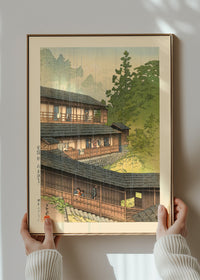 Sakunami Hot Springs Print by Hasui Kawase