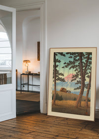 Evening at Tagonoura Print by Hasui Kawase