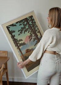 Evening at Tagonoura Print by Hasui Kawase