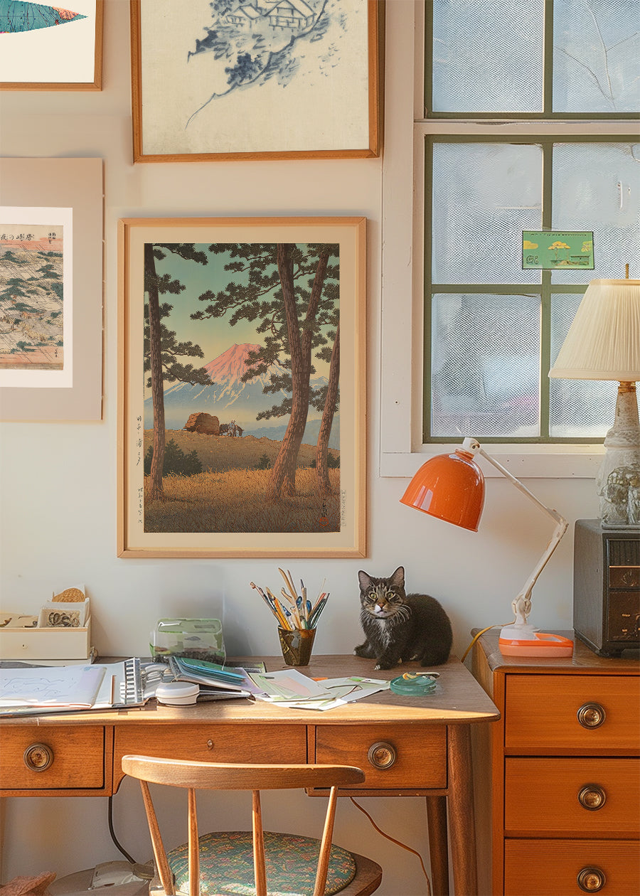 Evening at Tagonoura Print by Hasui Kawase