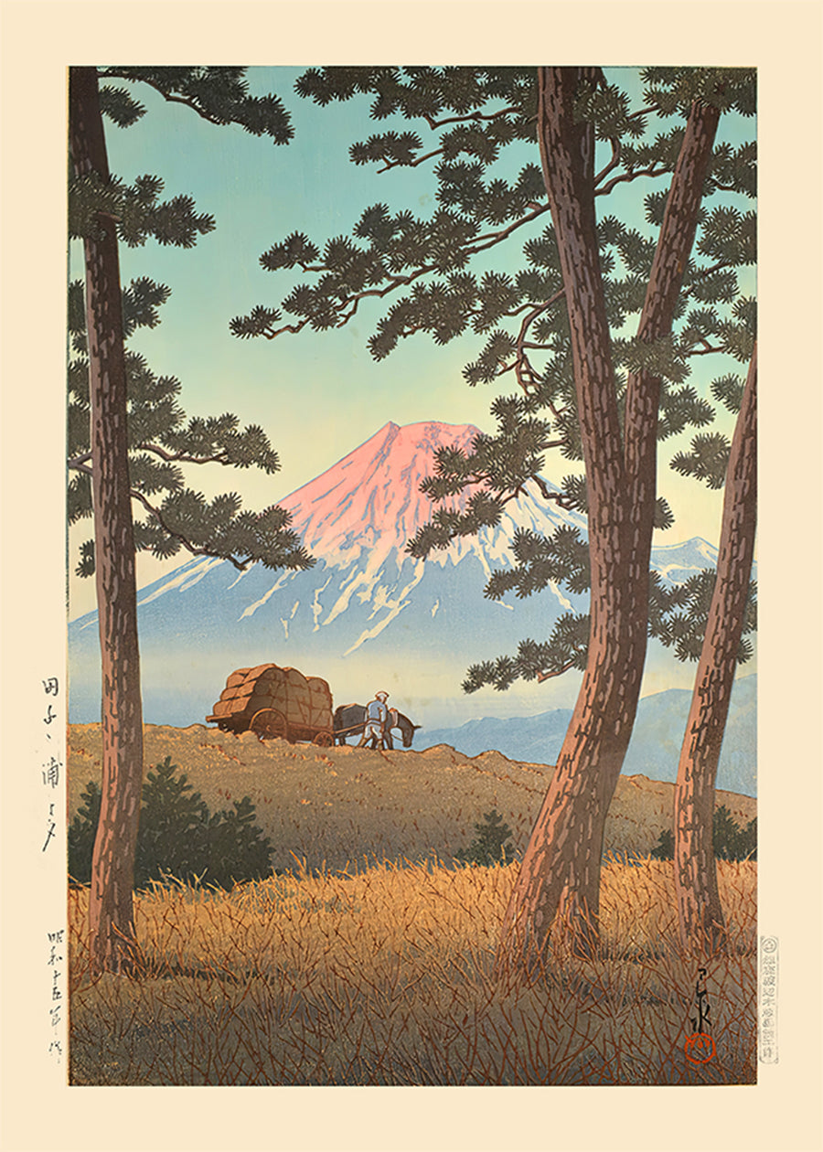 Evening at Tagonoura Print by Hasui Kawase