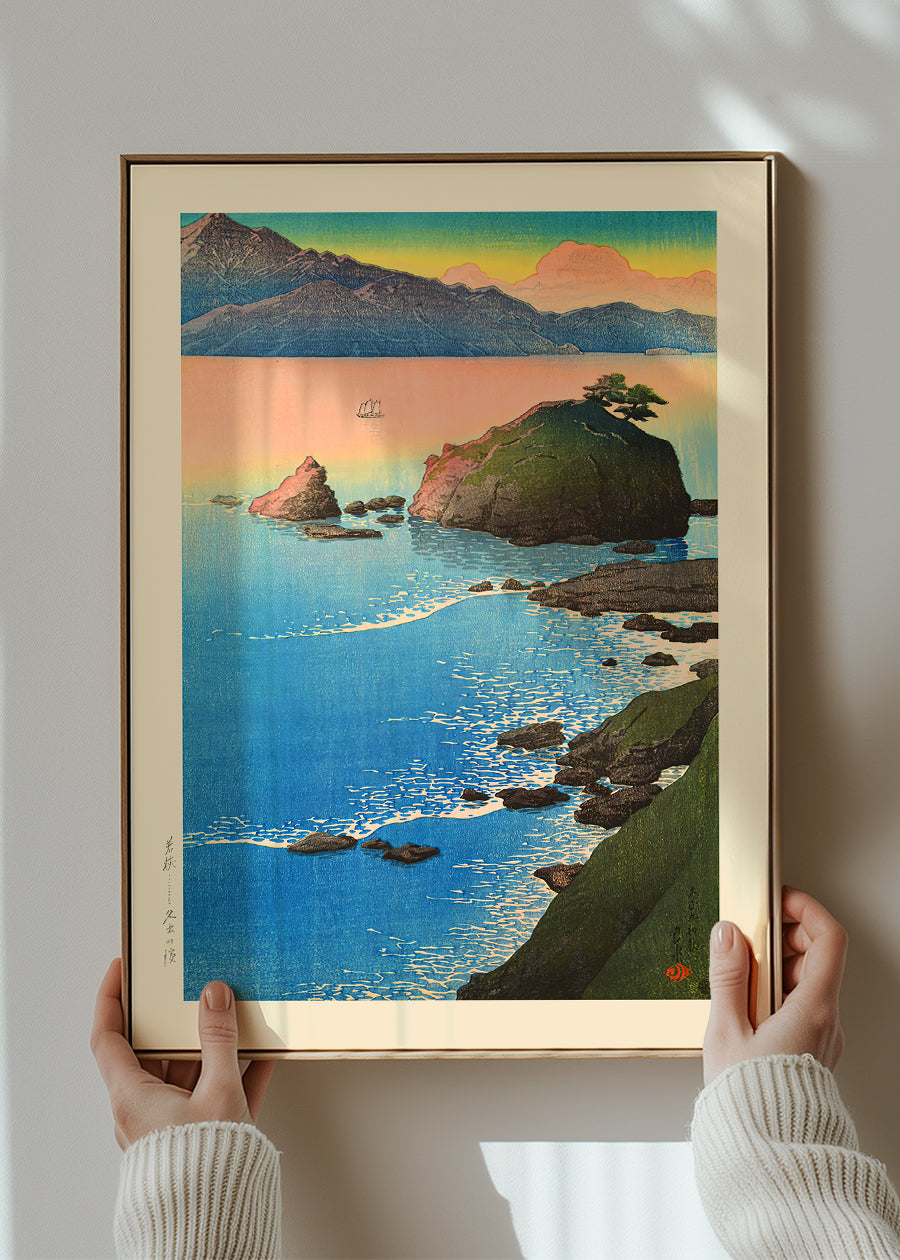 Kude Beach in Wakasa Print by Hasui Kawase