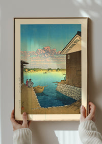 Morning in Yobuko, Hizen Print by Hasui Kawase