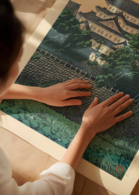 Nagoya Castle Print by Hasui Kawase