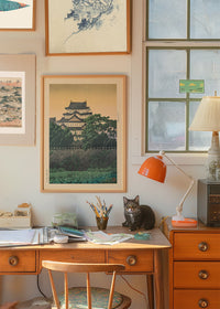 Nagoya Castle Print by Hasui Kawase