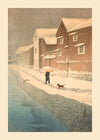 Shinkawa Riverside, Handa, Bishu Print by Hasui Kawase