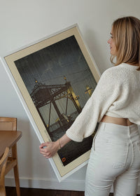 Shinohashi Bridge Print by Hasui Kawase