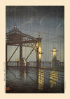 Shinohashi Bridge Print by Hasui Kawase