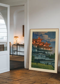 Shirasagi Castle Print by Hasui Kawase