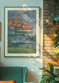 Shirasagi Castle Print by Hasui Kawase