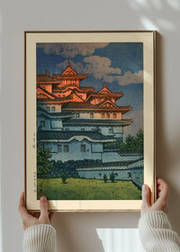 Shirasagi Castle Print by Hasui Kawase