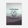 Let Her Sleep Mountains Quote Print