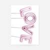 Love Pink Foil Party Balloons Print