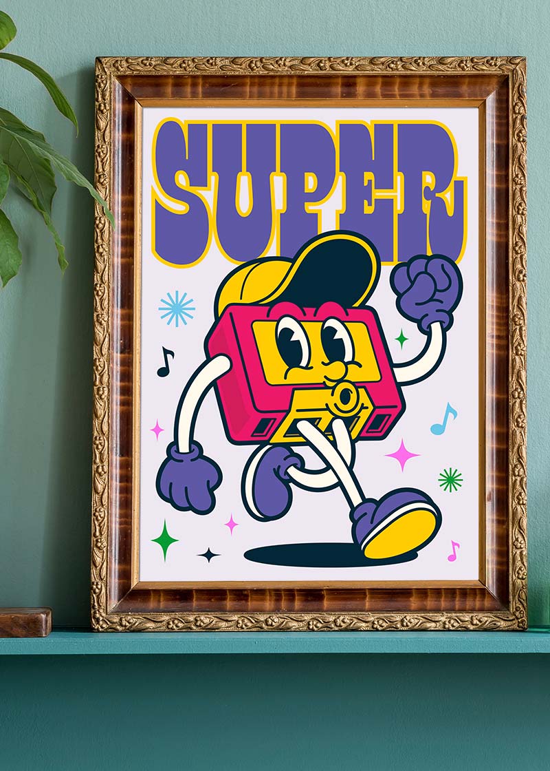 Super Cartoon Kids Print