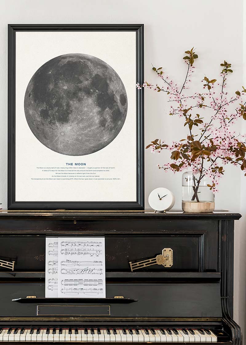The Moon Educational Kids Planet Poster
