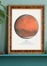 Mars Educational Kids Planet Poster