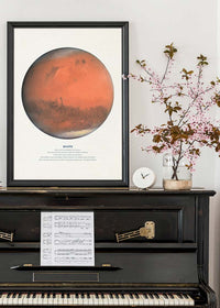 Mars Educational Kids Planet Poster