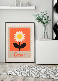Grow Postage Stamp Style Kids Print