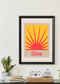 Shine Postage Stamp Style Kids Print