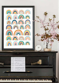 Pastel Rainbows Kids Print