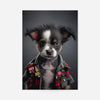 Puppy Punk Kids Animal Portrait Print