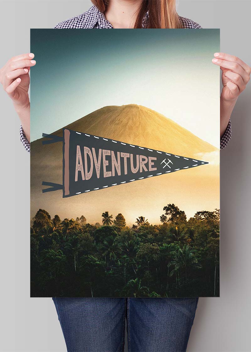 Adventure Pennant Print