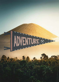 Adventure Pennant Print