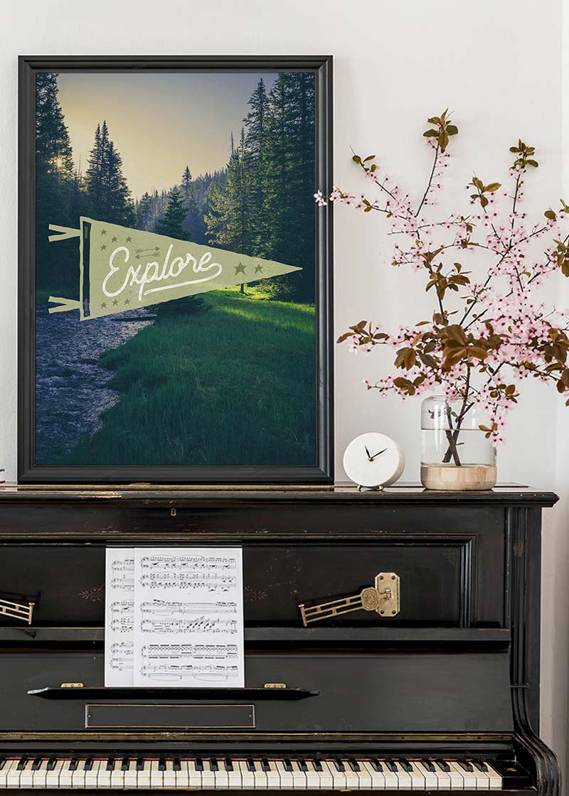 Explore Pennant Print