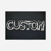 Foil Balloon Style Personalised Name Grey Print