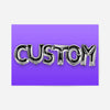 Foil Balloon Style Personalised Name Purple Print