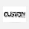 Foil Balloon Style Personalised Name White Print
