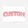 Pastel Pink Fur Style Personalised Name Print