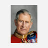King Charles III Refracted Glass Print