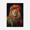 Rainbow Lion Animal Portrait Print