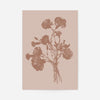 Flowers Silhouette in Pantone Mocha Mousse