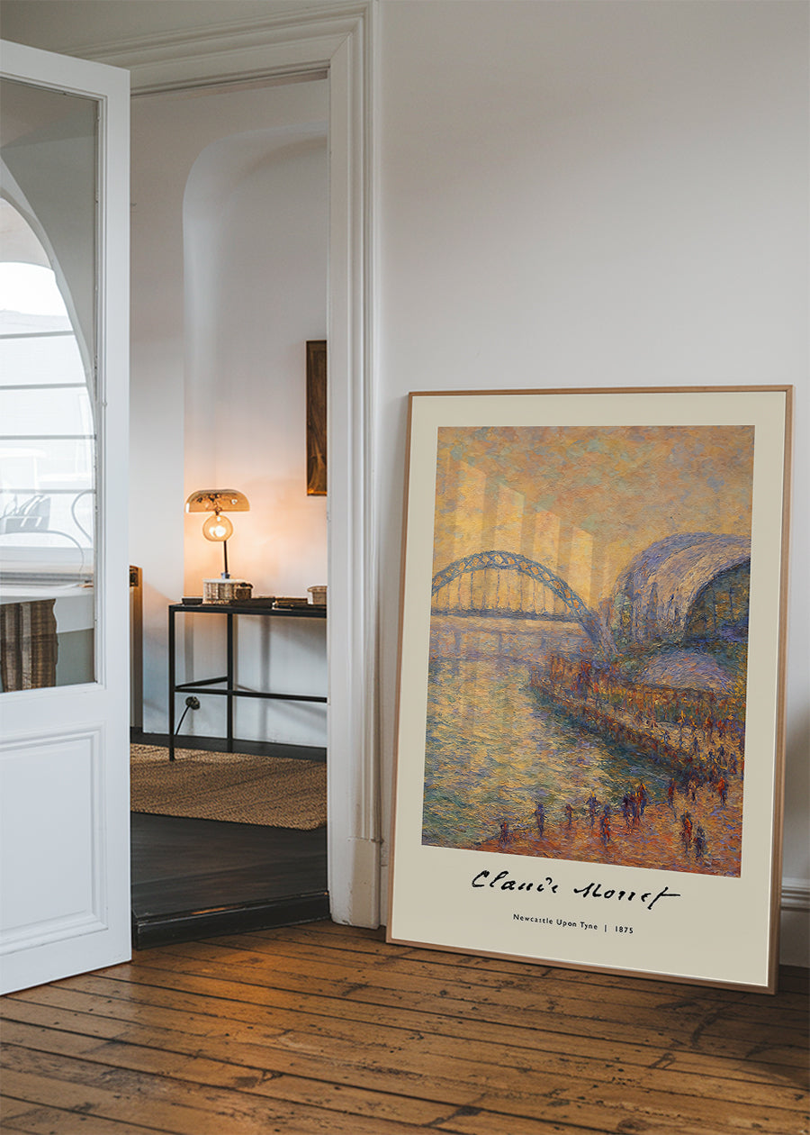 Claude Monet's Painting of Newcastle Quayside Print