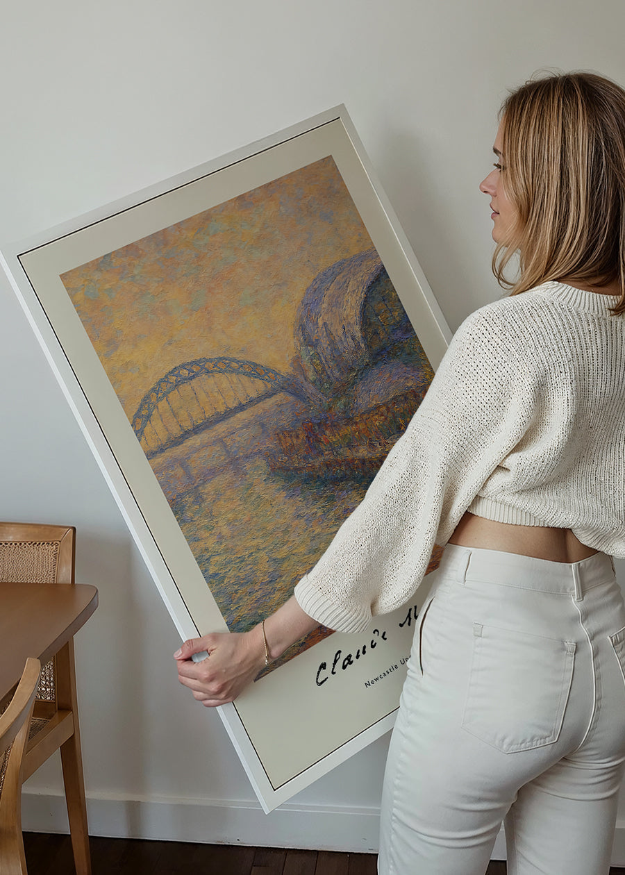 Claude Monet's Painting of Newcastle Quayside Print