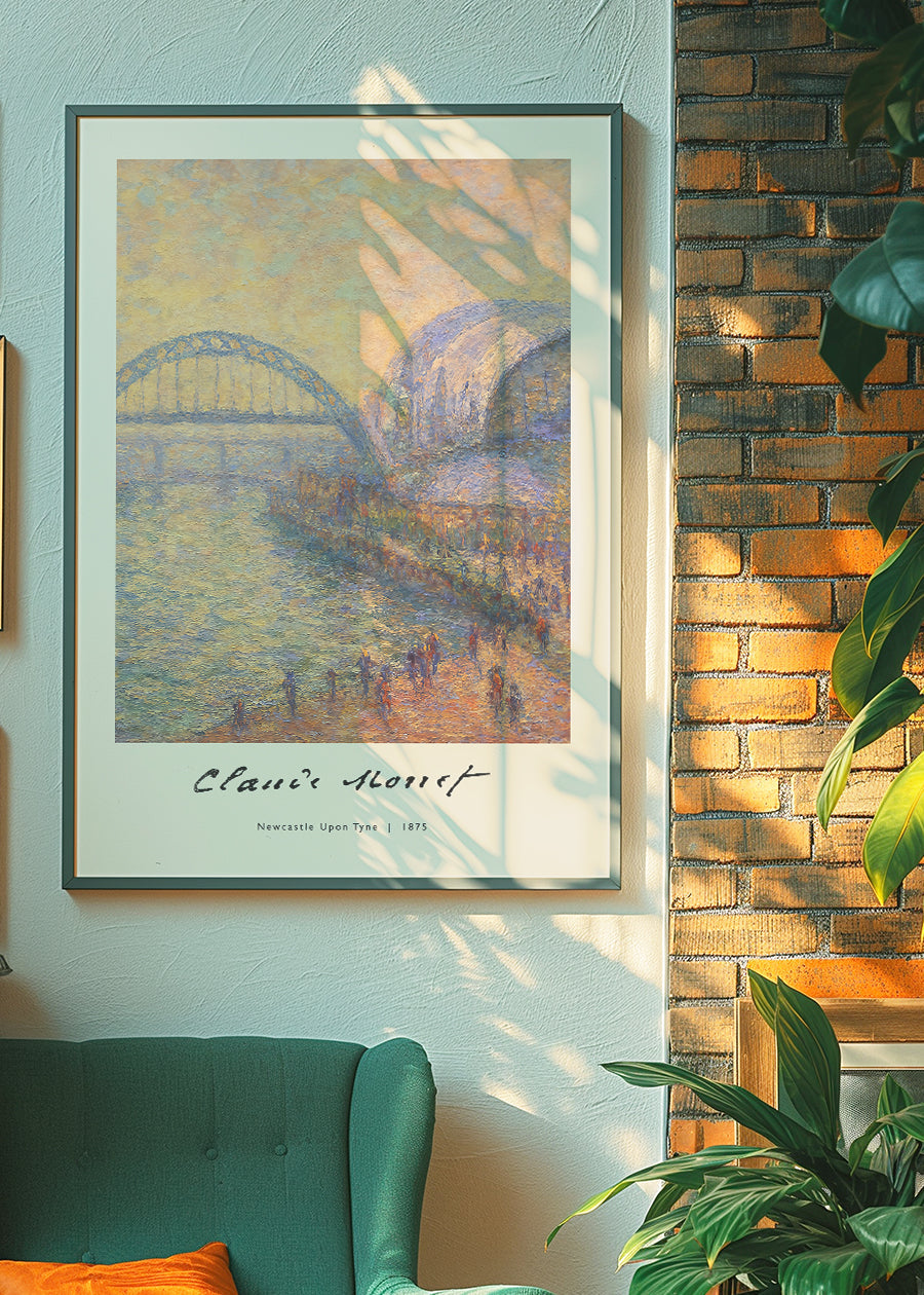 Claude Monet's Painting of Newcastle Quayside Print