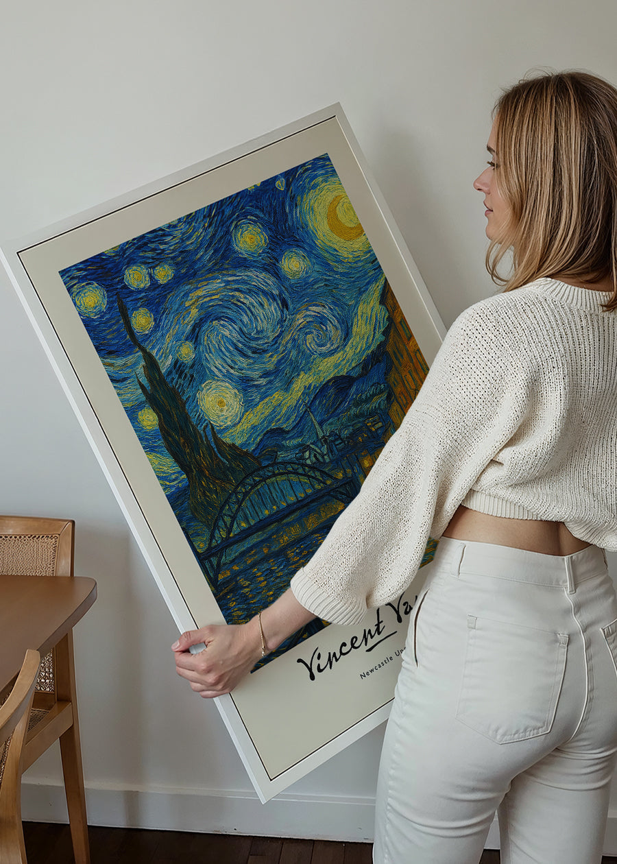 Van-Gogh's Painting of Newcastle Quayside Print