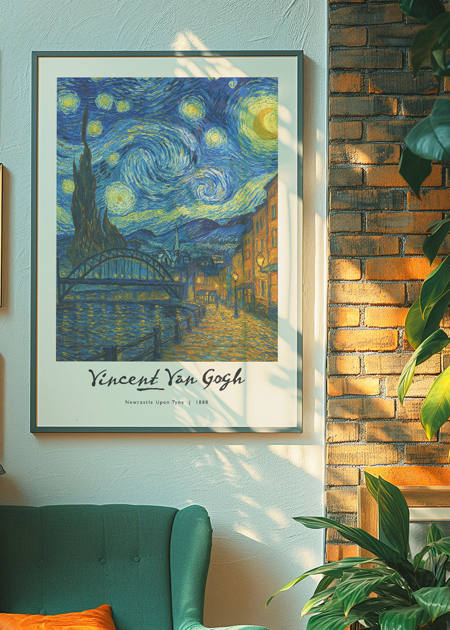 Van-Gogh's Painting of Newcastle Quayside Print