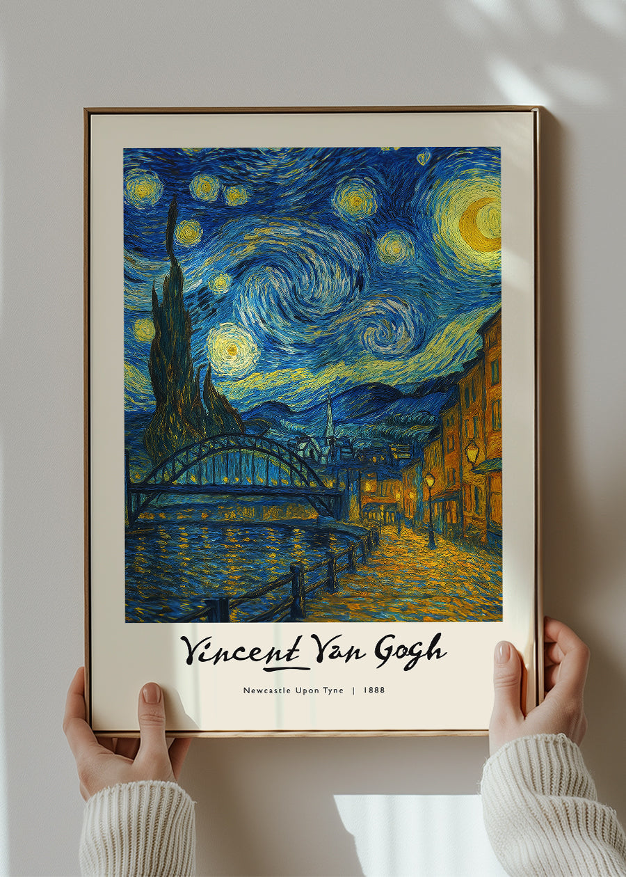 Van-Gogh's Painting of Newcastle Quayside Print