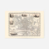 Vintage Newcastle Upon Tyne Landscape Map Print