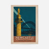 Newcastle Wonder City Monument Tourist Poster Print